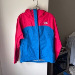 The North Face Red and Blue Shell